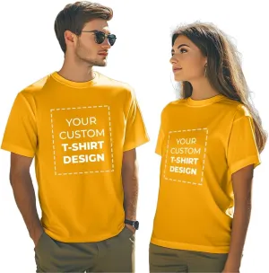 Custom Personalized Cotton T Shirt with Text Image Logo for Men Women Unisex Add Front Back Design Adult Gift T-Shirt