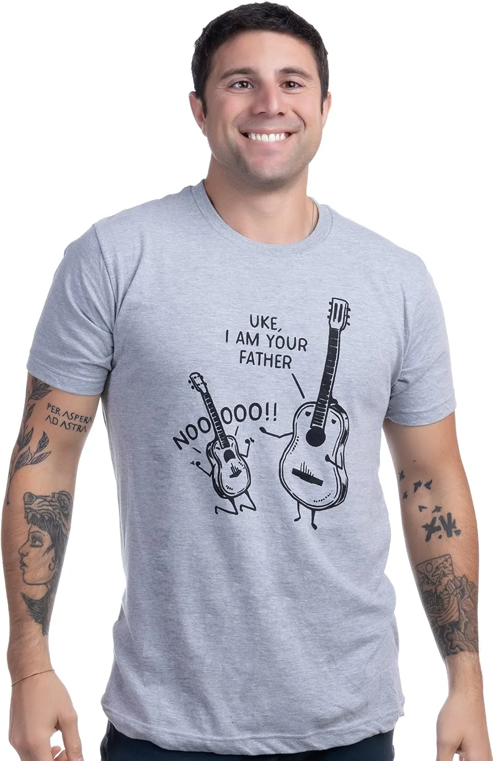 Guitar Player Tee Shirts | Acoustic, Electric, Rock, Bass, Banjo, Ukelele Guitarist Music T-Shirt for Men Women