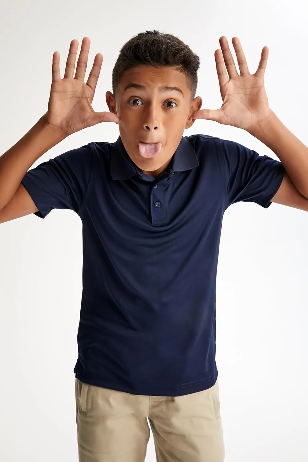 Kids Youth Short Sleeve Performance Polo Shirt