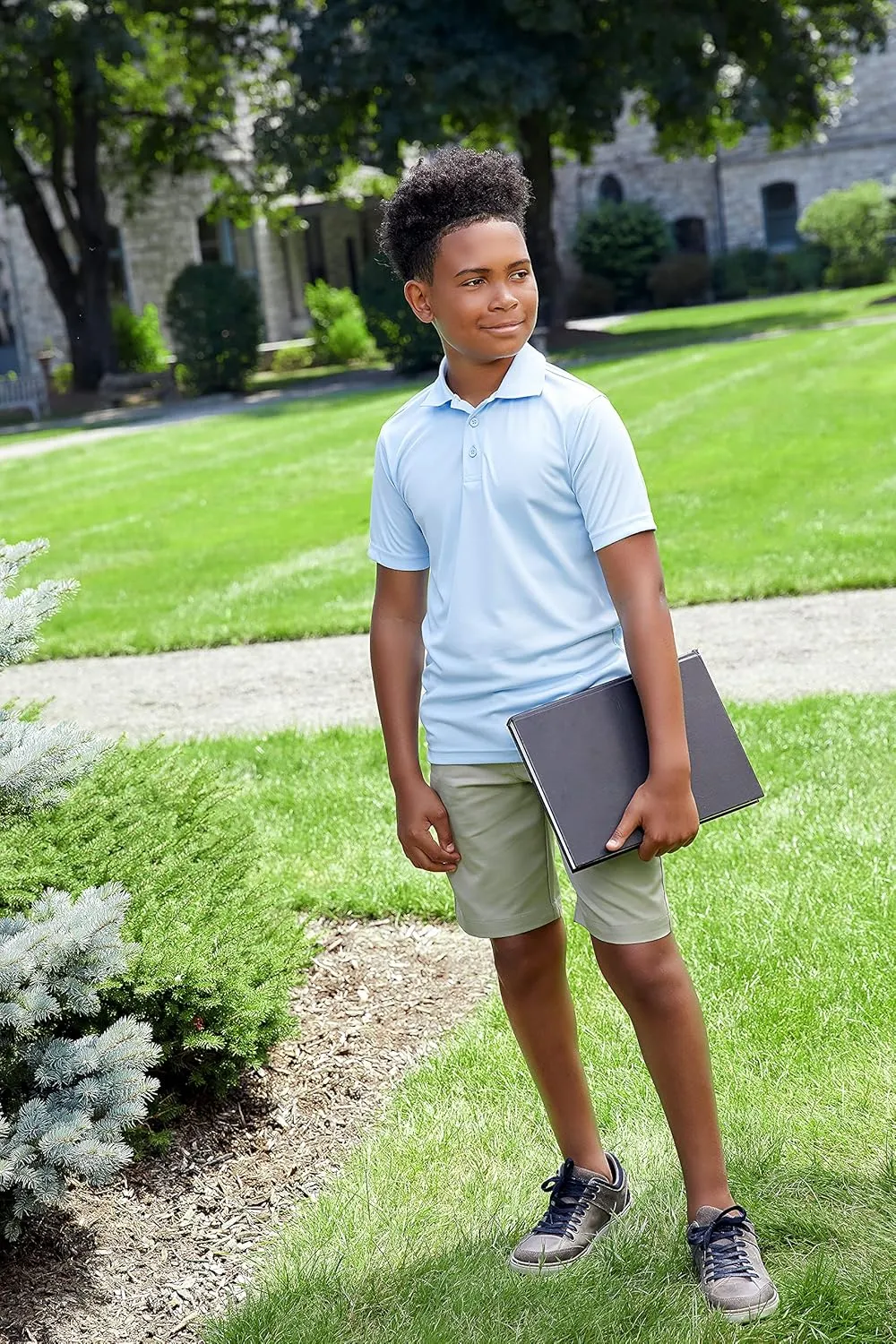 Kids Youth Short Sleeve Performance Polo Shirt