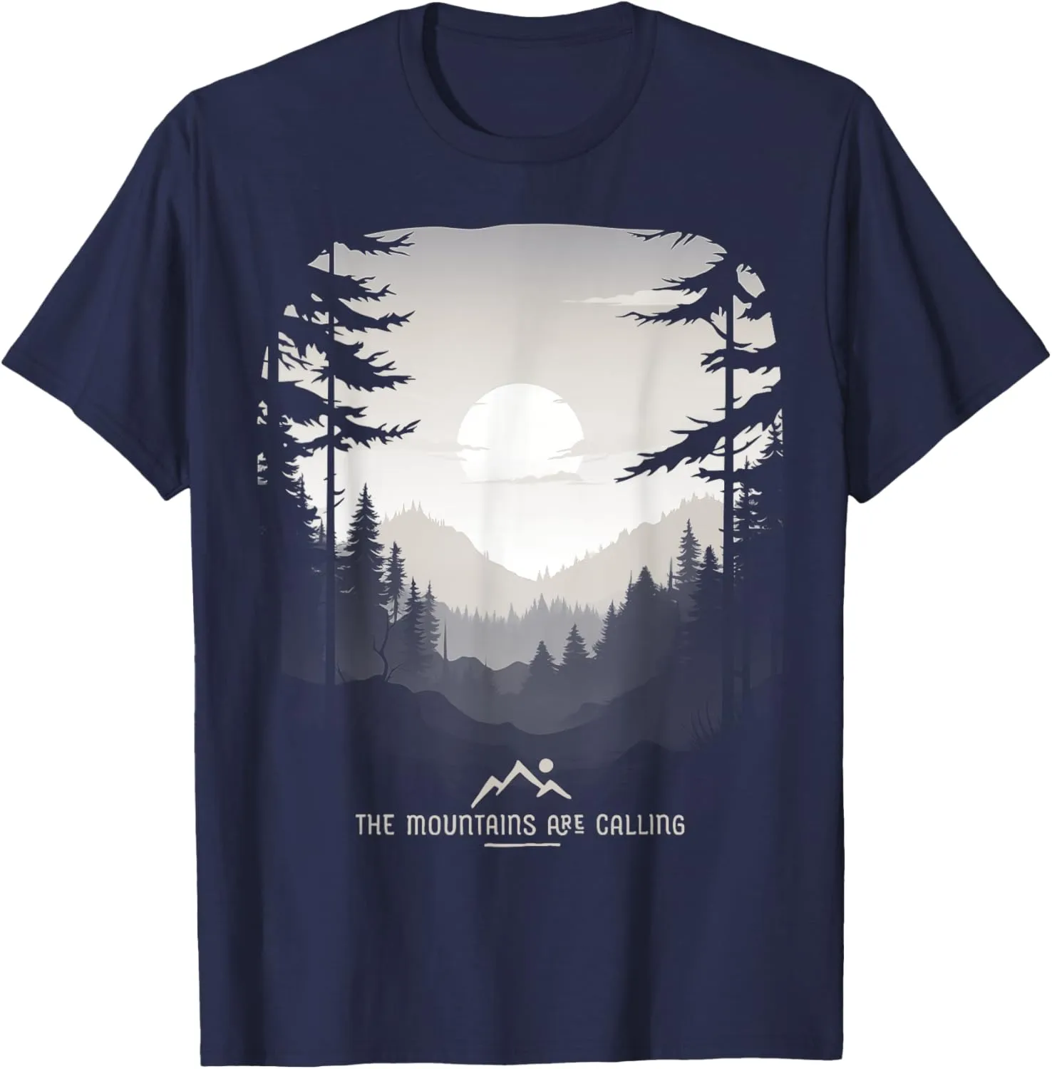 The Mountains Are Calling Original Unique Graphic T-Shirt