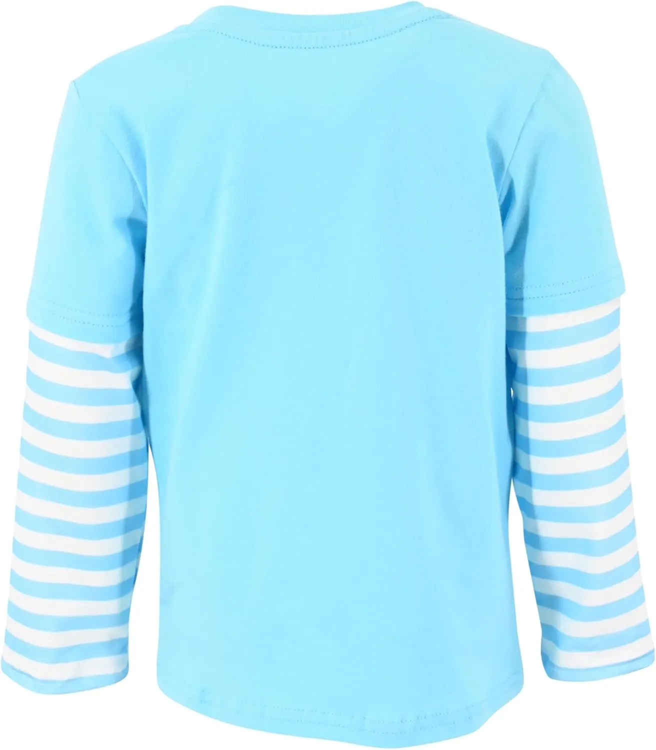 Unique Baby Boys Shirts for Kids and Toddlers Striped Layered Long Sleeve with Embroidery