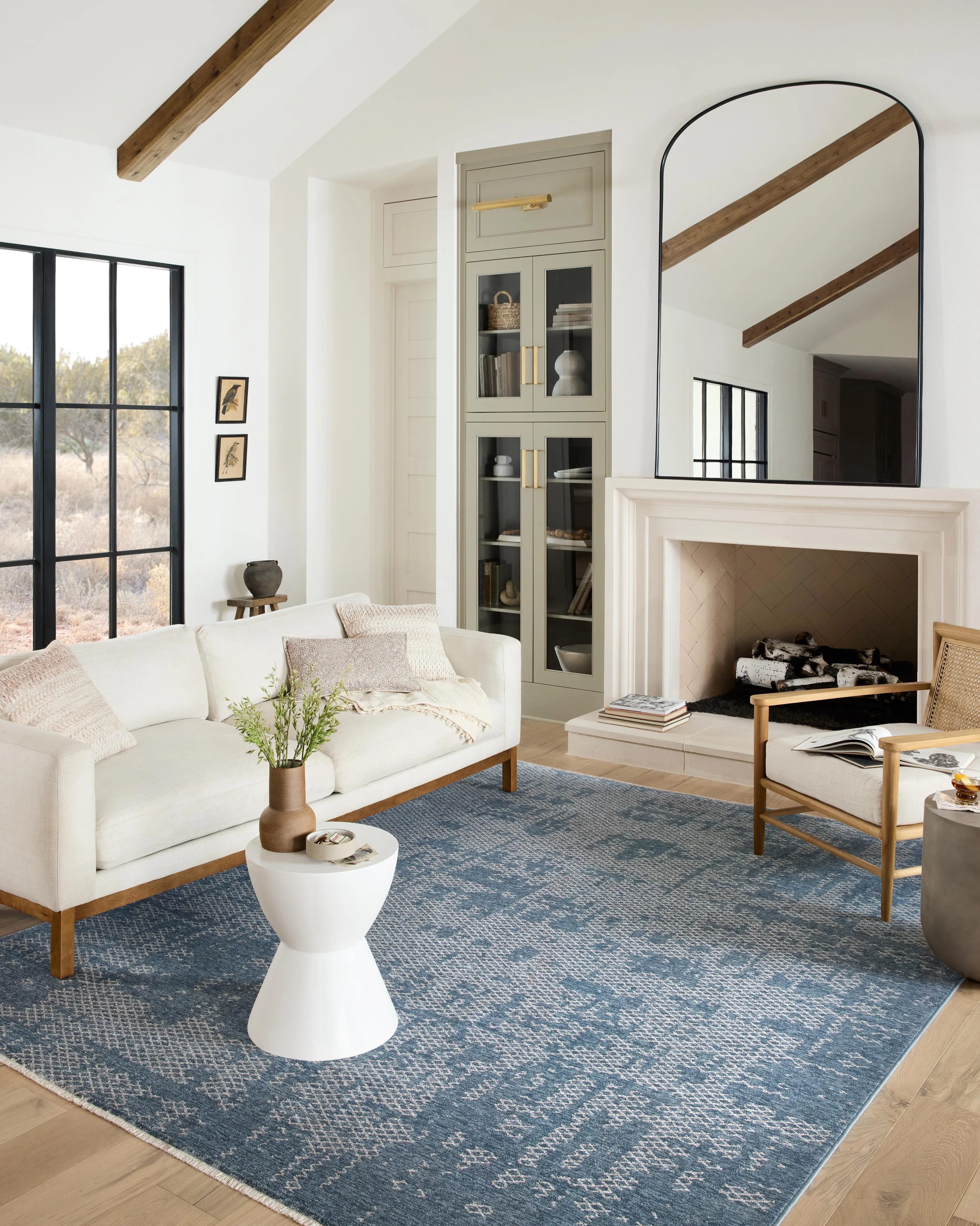 Vance Rug in Denim & Dove