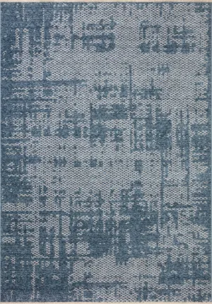 Vance Rug in Denim & Dove
