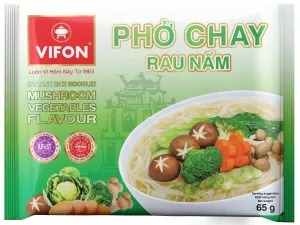 Vifon Vietnamese Style Instant Rice Noodles Mushroom Vegetables Flavor 65g
